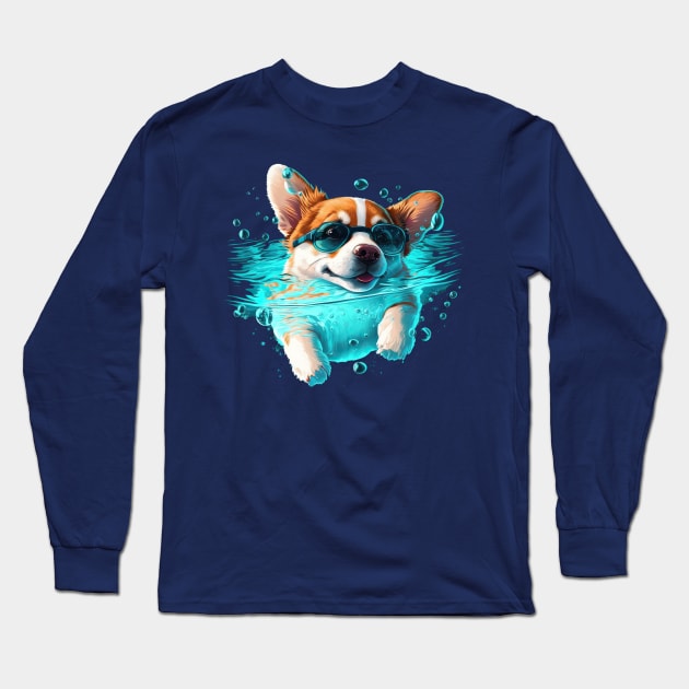 Nevermind Corgi Long Sleeve T-Shirt by dmac